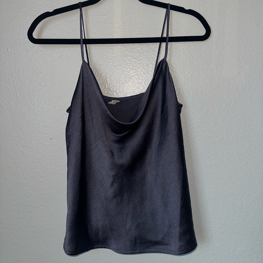 Tyche Charcoal Satin Camisole
